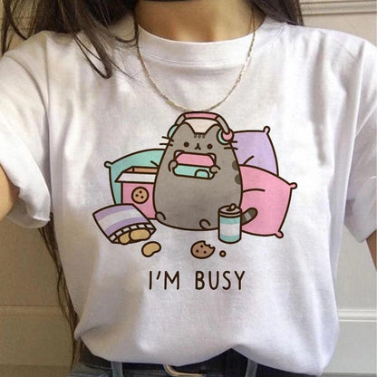 Pusheen Cat Printed Woman&