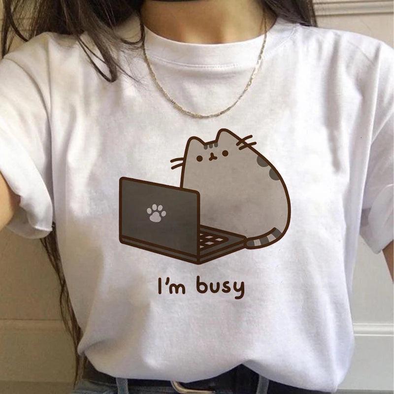 Pusheen Cat Printed Woman&