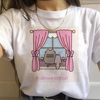 Pusheen Cat Printed Woman&