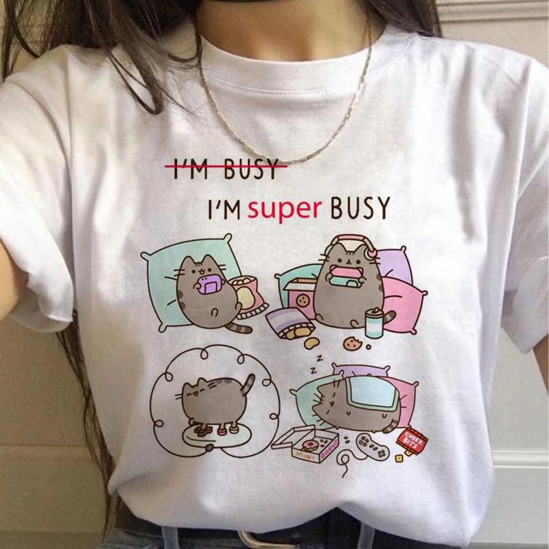 Pusheen Cat Printed Woman&