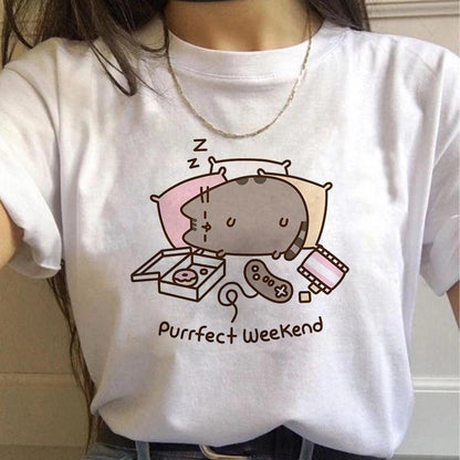 Pusheen Cat Printed Woman&