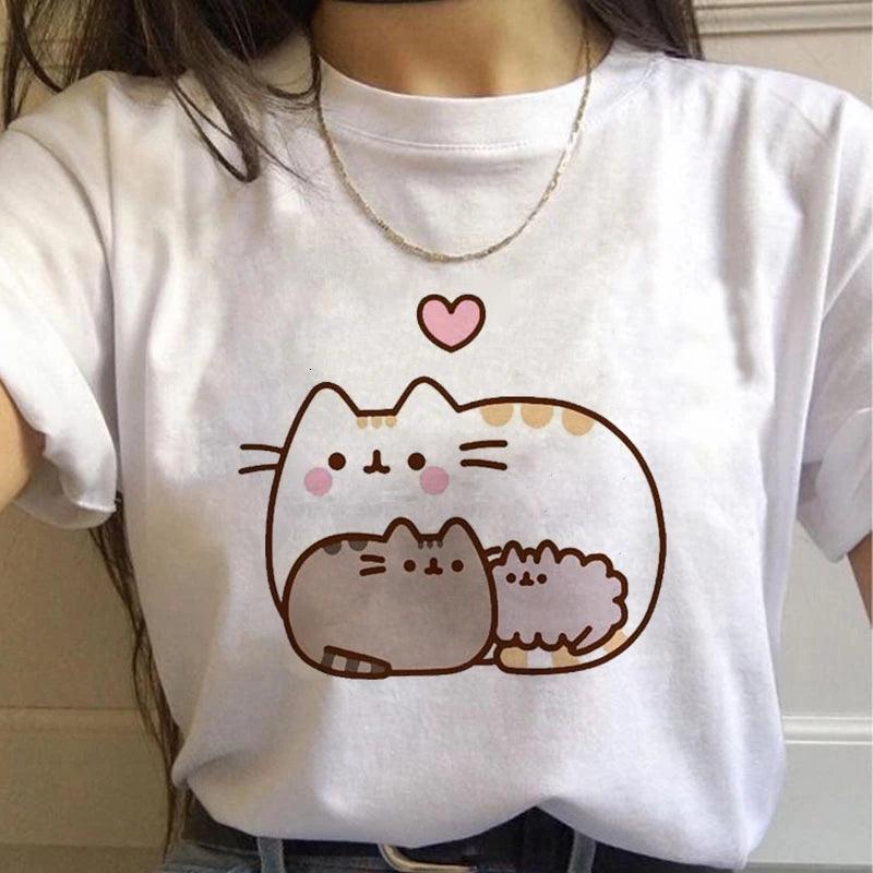 Pusheen Cat Printed Woman&