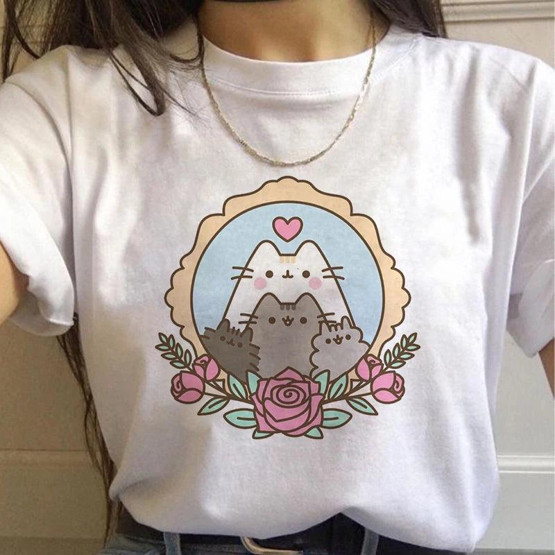 Pusheen Cat Printed Woman&