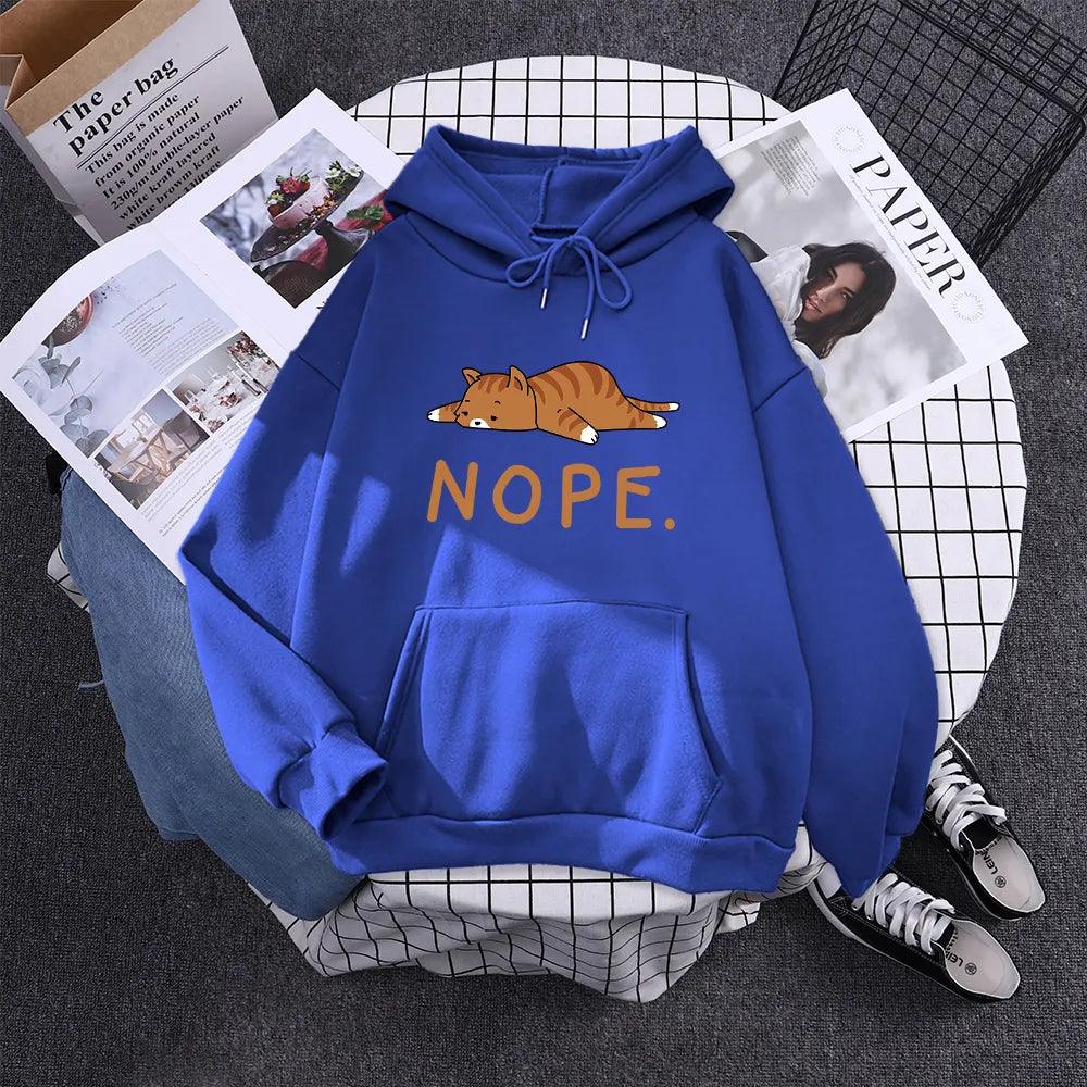 Sleeping Cat Print Hoodie, 10 Color, S-2XL - Just Cats - Gifts for Cat Lovers