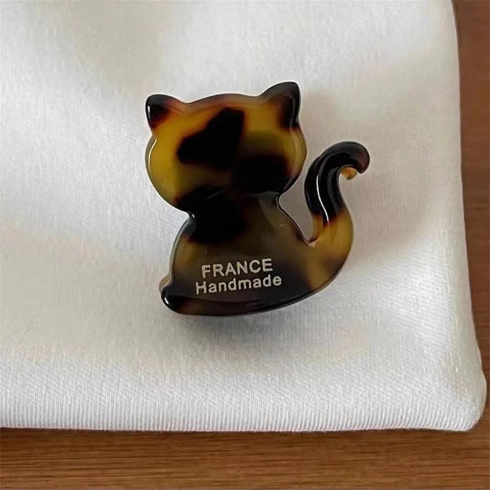 Small Cat Shape Hair Clip, 11 colors - Just Cats - Gifts for Cat Lovers