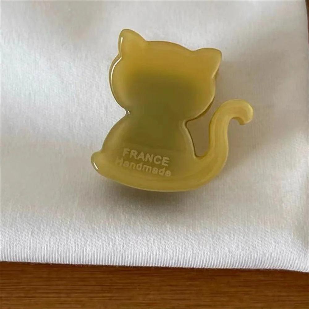 Small Cat Shape Hair Clip, 11 colors - Just Cats - Gifts for Cat Lovers