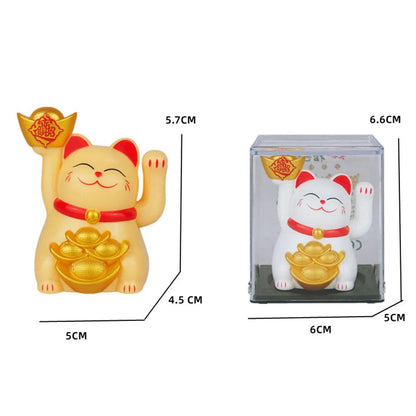 Solar Powered Maneki Neko Lucky Cat, 4 colors - Just Cats - Gifts for Cat Lovers