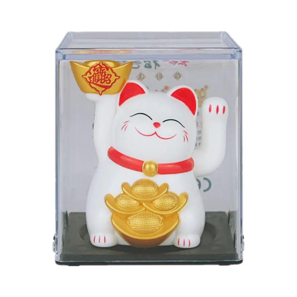 Solar Powered Maneki Neko Lucky Cat, 4 colors - Just Cats - Gifts for Cat Lovers