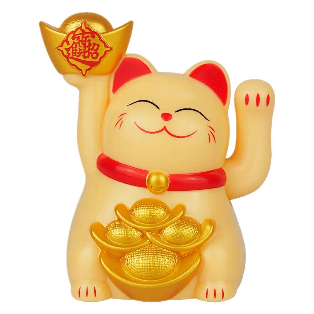 Solar Powered Maneki Neko Lucky Cat, 4 colors - Just Cats - Gifts for Cat Lovers