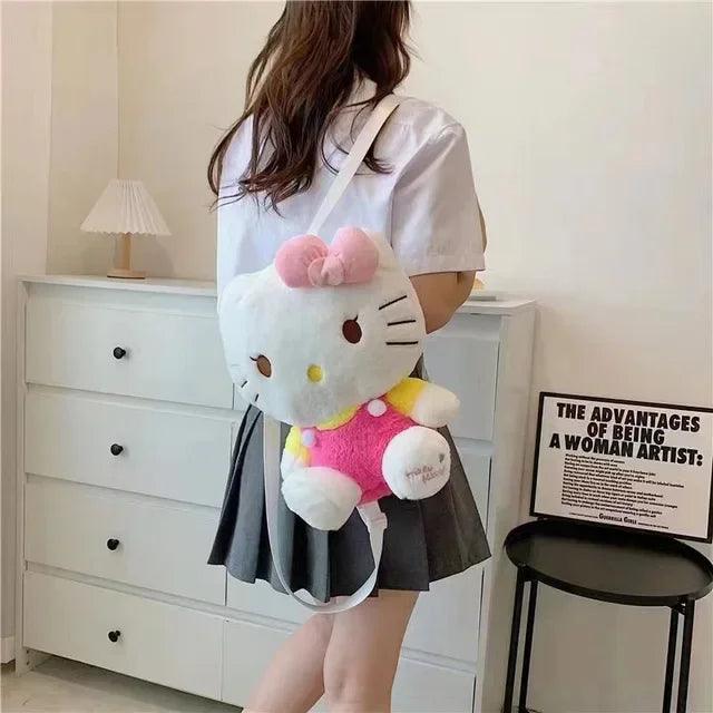 Stuffed Plush Hello Kitty Backpack, 7 Colors - Just Cats - Gifts for Cat Lovers