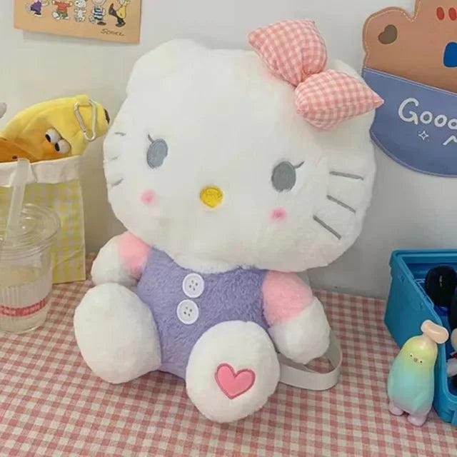 Stuffed Plush Hello Kitty Backpack, 7 Colors - Just Cats - Gifts for Cat Lovers