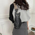 Stylish Cat Shaped & Outline PU Shoulder Bag, Black - Just Cats - Gifts for Cat Lovers