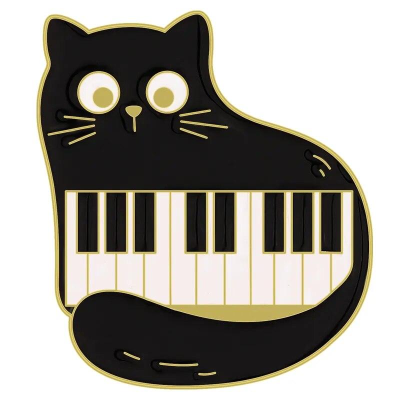 Various Black Cat Pin, 26 Designs - Just Cats - Gifts for Cat Lovers