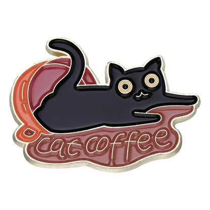 Various Black Cat Pin, 26 Designs - Just Cats - Gifts for Cat Lovers