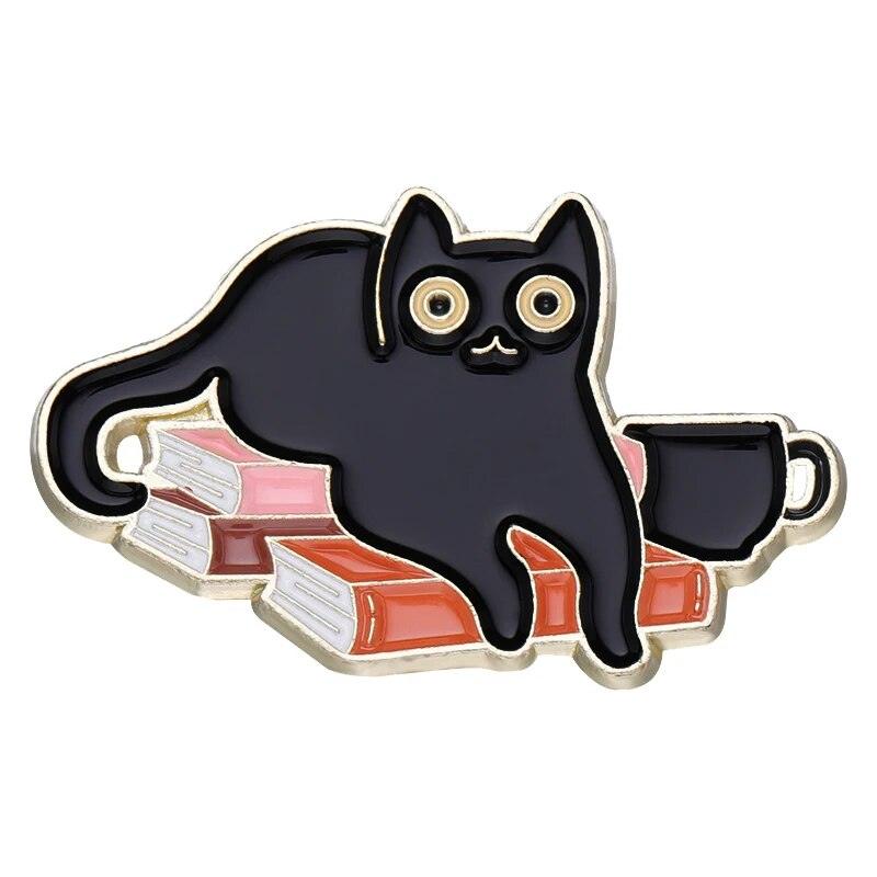 Various Black Cat Pin, 26 Designs - Just Cats - Gifts for Cat Lovers