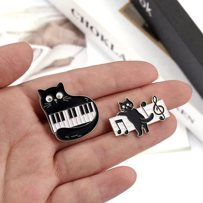 Various Black Cat Pin, 26 Designs - Just Cats - Gifts for Cat Lovers