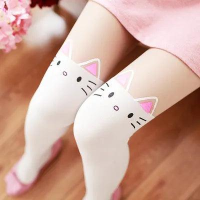 Various Cartoon Cat Pattern Pantyhose, 9 Designs - Just Cats - Gifts for Cat Lovers