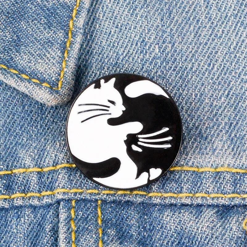 Various Cartoon Cat Pins, 19 Designs - Just Cats - Gifts for Cat Lovers