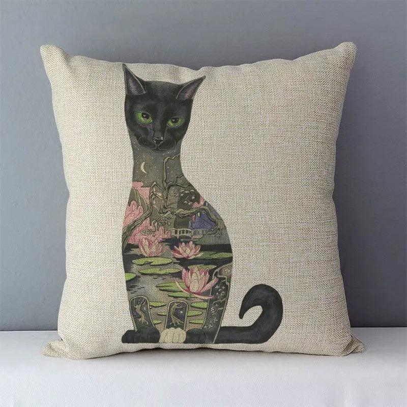 Various Cat Printed Decorative Pillow case, 15 Designs - Just Cats - Gifts for Cat Lovers