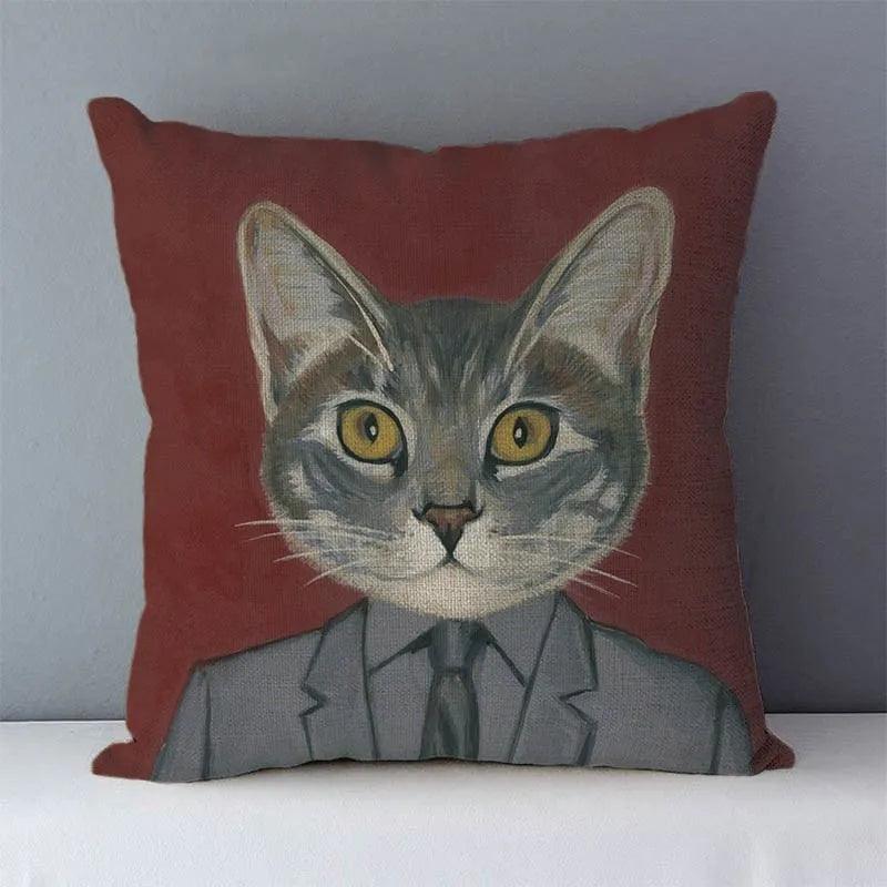 Various Cat Printed Decorative Pillow case, 15 Designs - Just Cats - Gifts for Cat Lovers