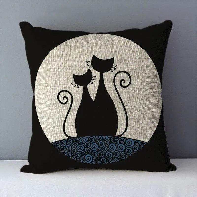 Various Cat Printed Decorative Pillow case, 15 Designs - Just Cats - Gifts for Cat Lovers