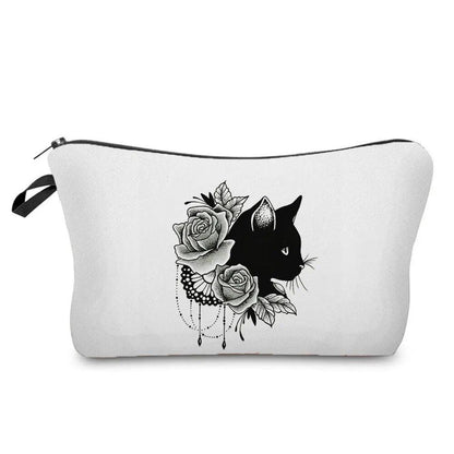 Various Coloful Cat Printed Travel Pouches/Cosmetic bag, 17 Designs - Just Cats - Gifts for Cat Lovers