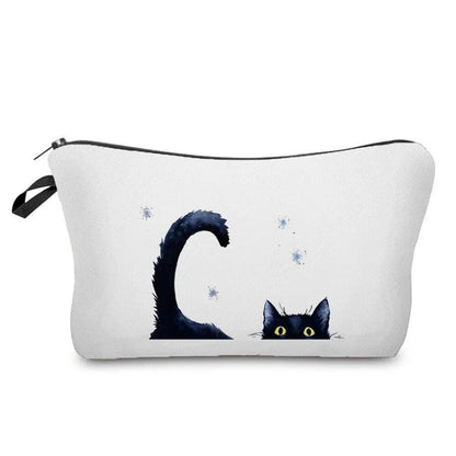 Various Coloful Cat Printed Travel Pouches/Cosmetic bag, 17 Designs - Just Cats - Gifts for Cat Lovers