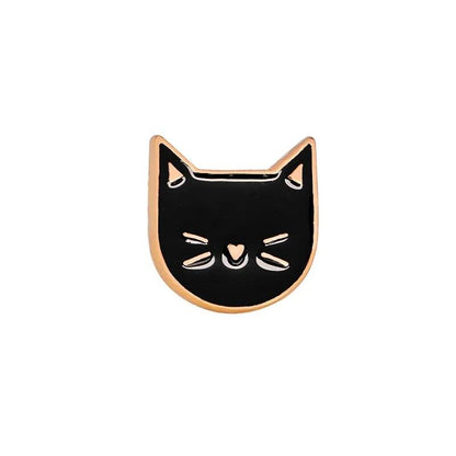 Various Cute Cartoon Cat Pins, 17 Designs - Just Cats - Gifts for Cat Lovers