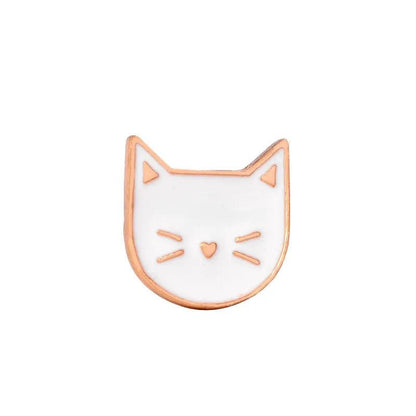 Various Cute Cartoon Cat Pins, 17 Designs - Just Cats - Gifts for Cat Lovers