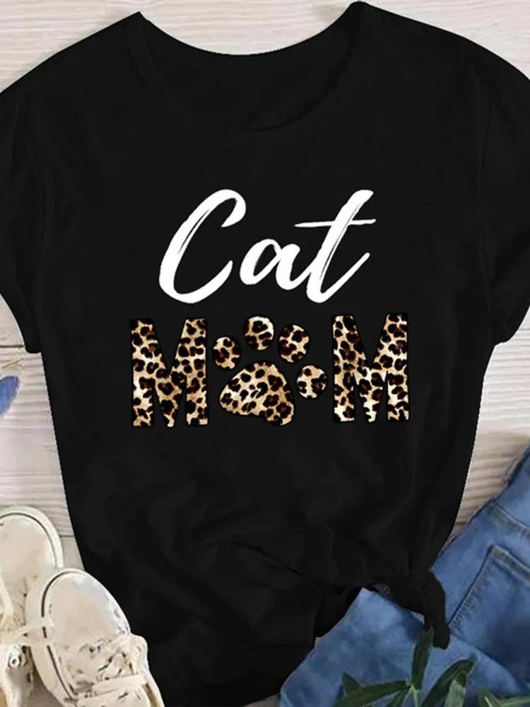 Various Printed Cat T-shirts, 6 Designs, S-4XL - Just Cats - Gifts for Cat Lovers