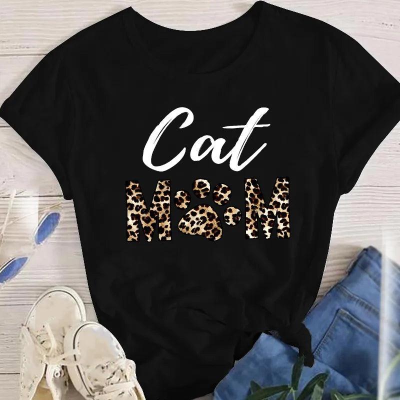 Various Printed Cat T-shirts, 6 Designs, S-4XL - Just Cats - Gifts for Cat Lovers