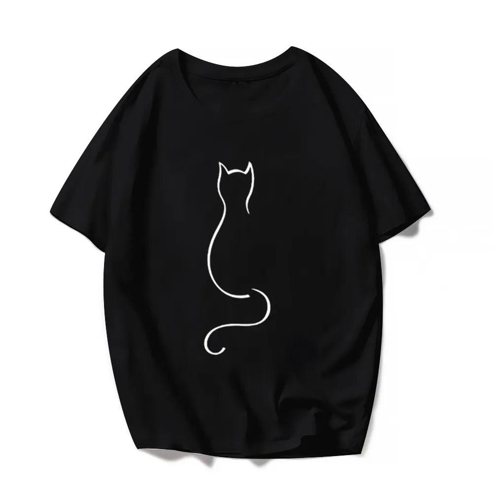 Various Printed Cat T-shirts, 6 Designs, S-4XL - Just Cats - Gifts for Cat Lovers