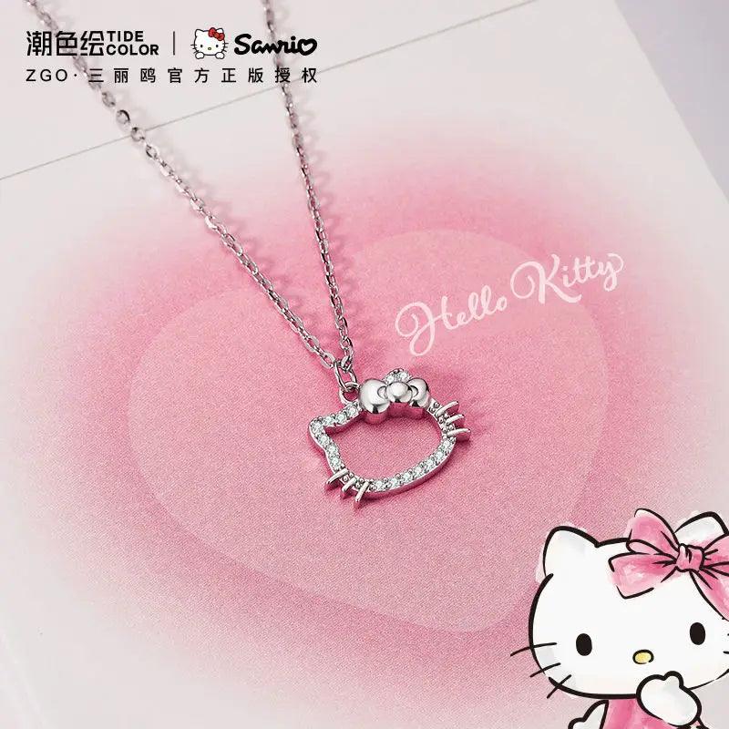 Verious Hello Kitty Silver &amp; Crystal Necklaces, 10 Desings - Just Cats - Gifts for Cat Lovers