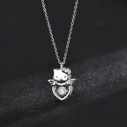 Verious Hello Kitty Silver &amp; Crystal Necklaces, 10 Desings - Just Cats - Gifts for Cat Lovers