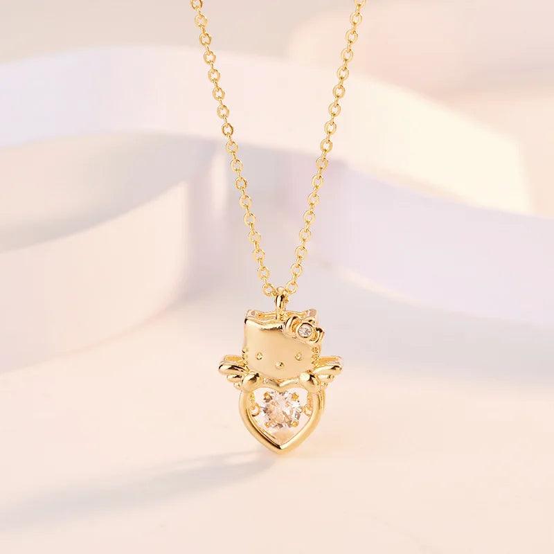 Verious Hello Kitty Silver &amp; Crystal Necklaces, 10 Desings - Just Cats - Gifts for Cat Lovers