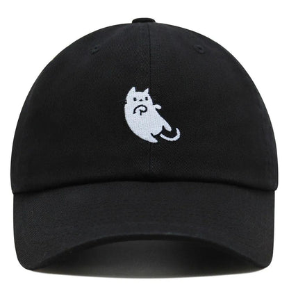 White Cat Adjustable Baseball Cap, 10 colors - Just Cats - Gifts for Cat Lovers