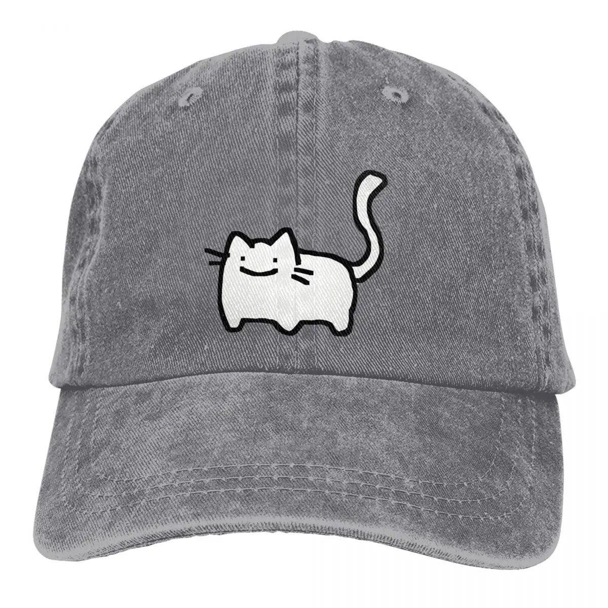 White Cat Baseball Cap, 7 colors - Just Cats - Gifts for Cat Lovers