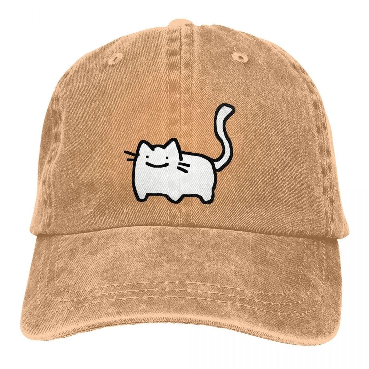 White Cat Baseball Cap, 7 colors - Just Cats - Gifts for Cat Lovers